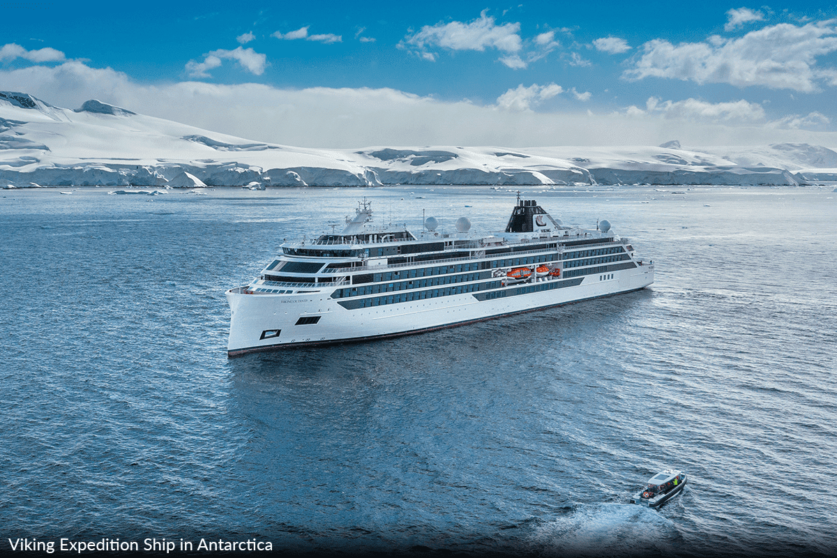 Viking Expedition Ship in Antarctica, Adventure Travel 365