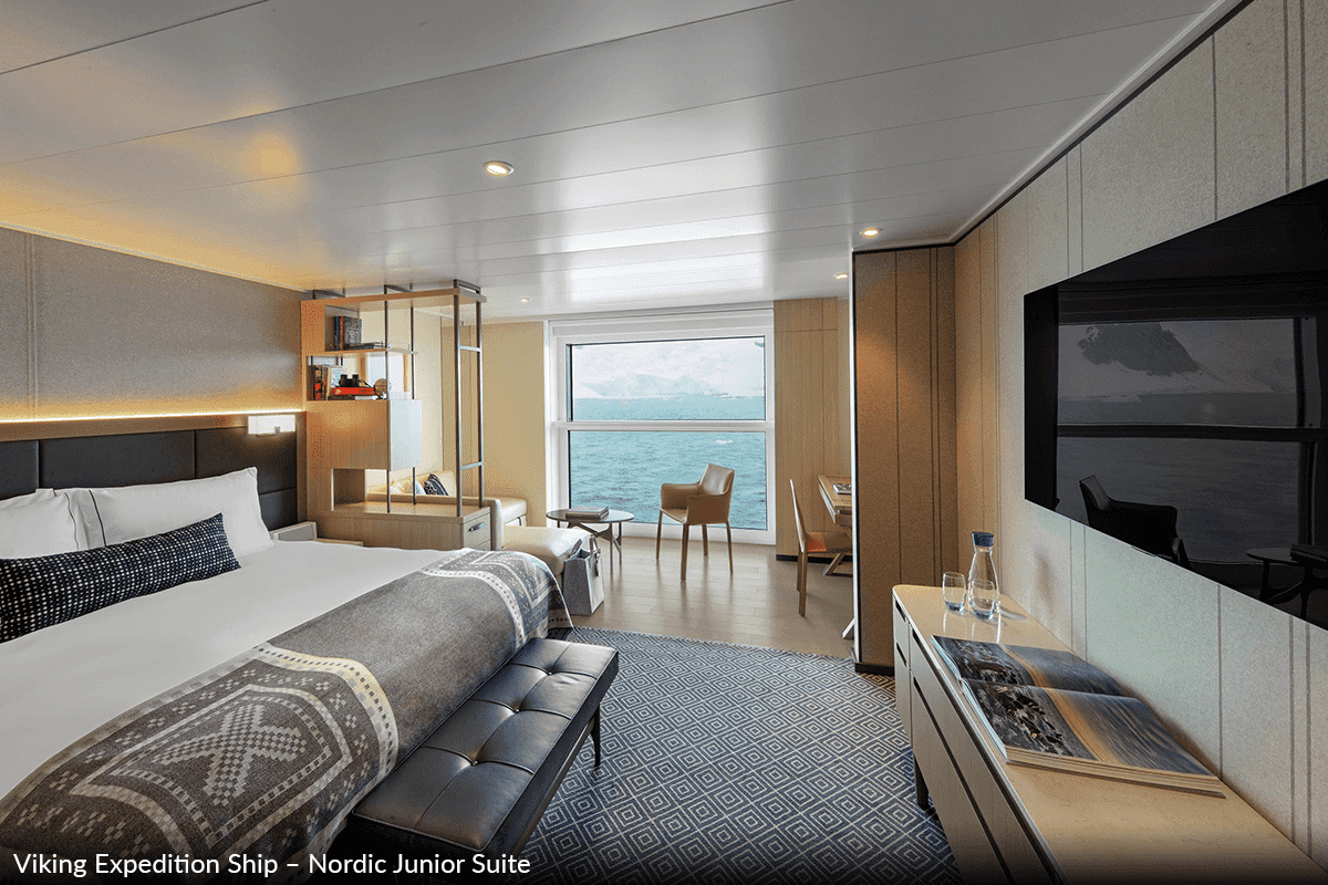 Viking Expedition Ship – Nordic Junior Suite, Adventure Travel 365, Luxury Cruise