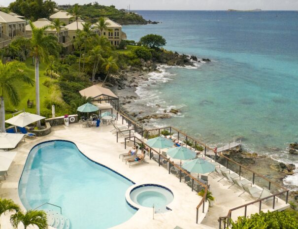 Gallows Point Resort Pool Aerial