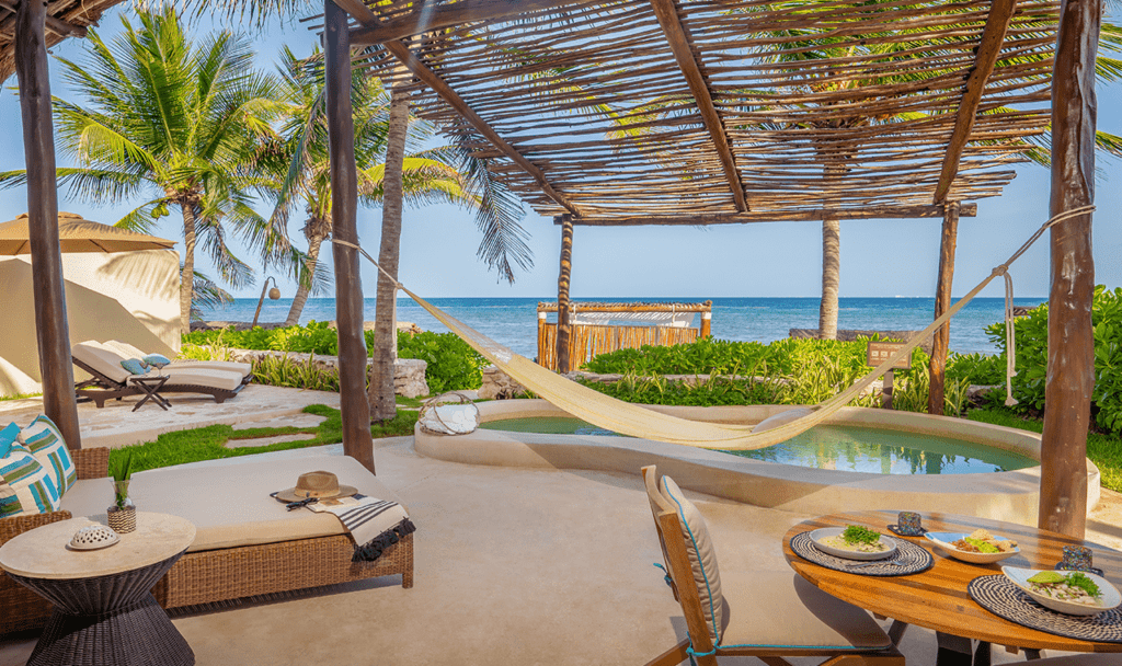 Beachfront Villa with Private Pool and Deck View