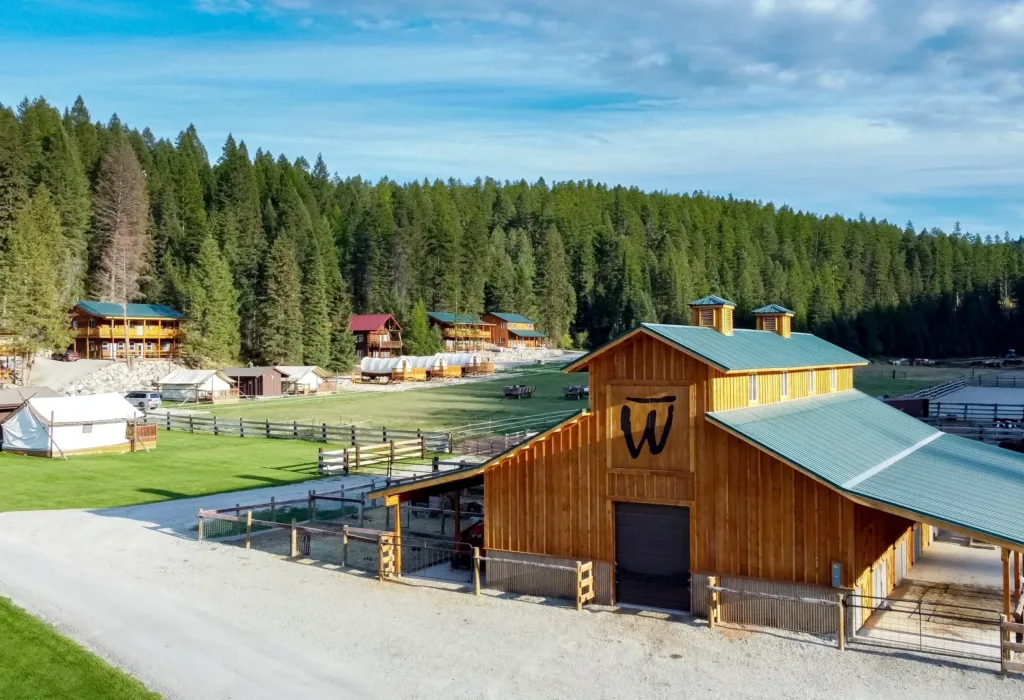 The Bar W Guest Ranch - Aerial